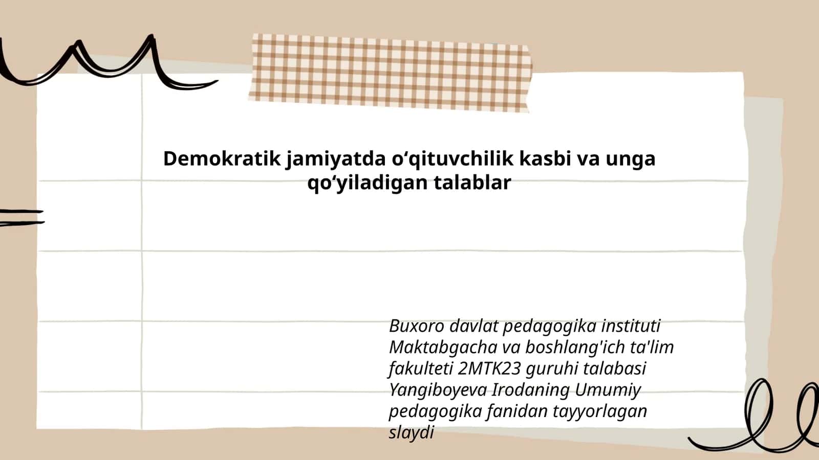 Umumiy pedagogika 1