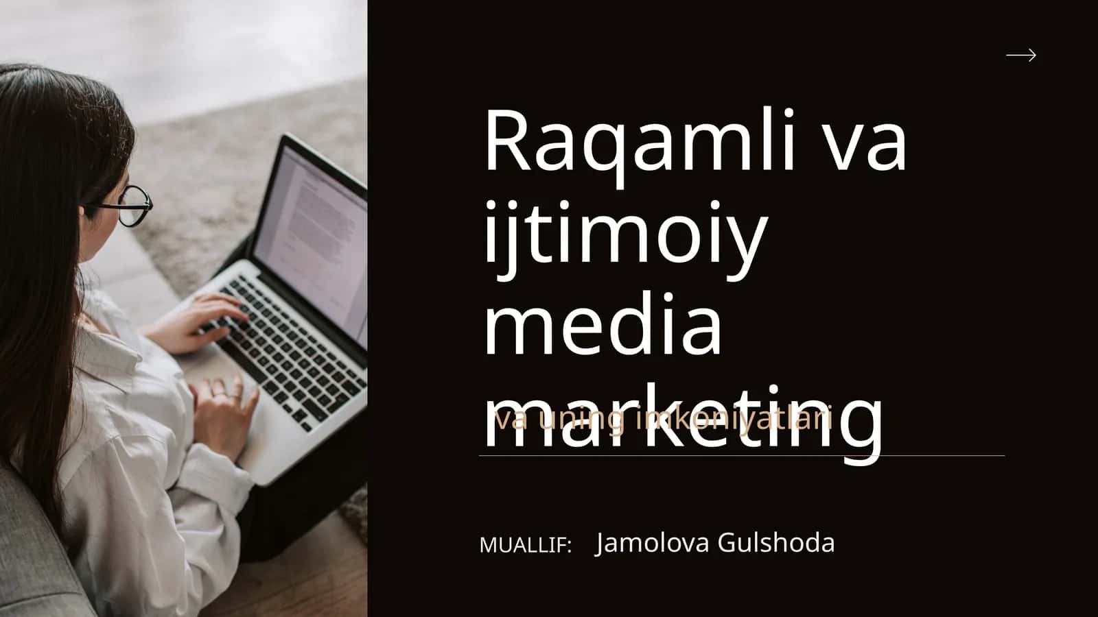 Raqamli va ijtimoiy media marketing 1