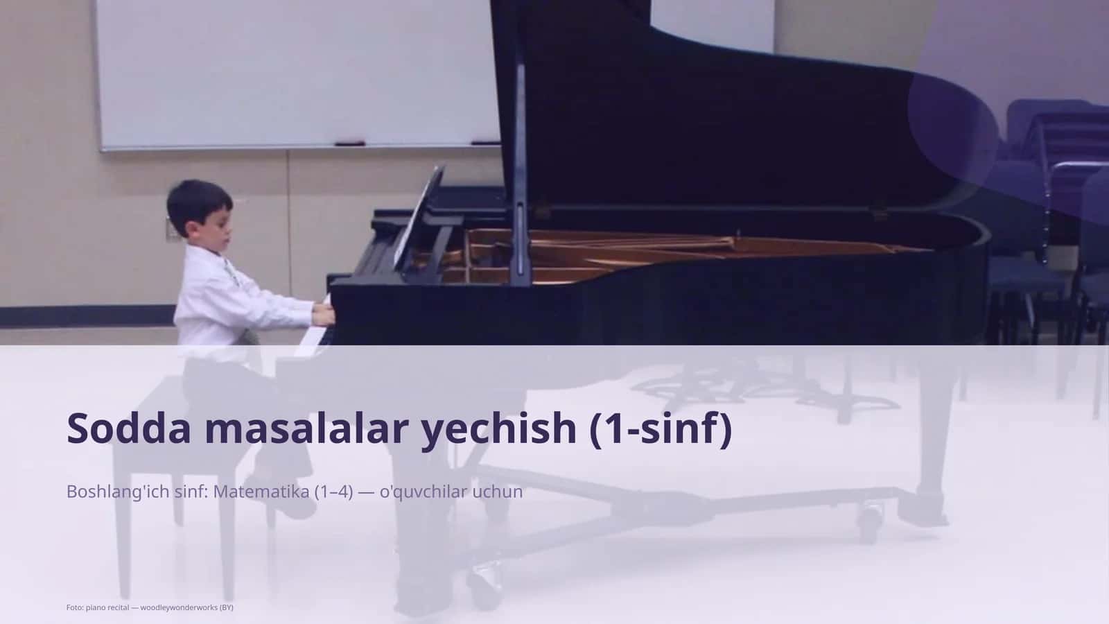 Sodda masalalar yechish (1-sinf) 1
