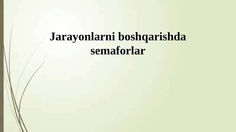 Semaforlar 1