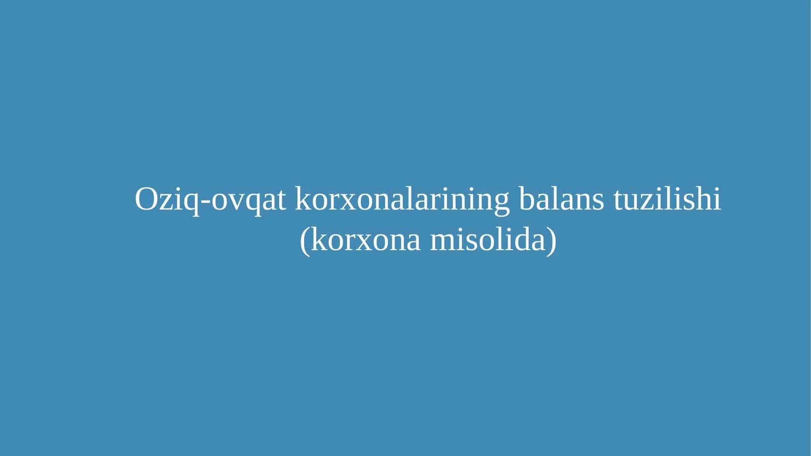 Xo'jalik hisobining turlari 1