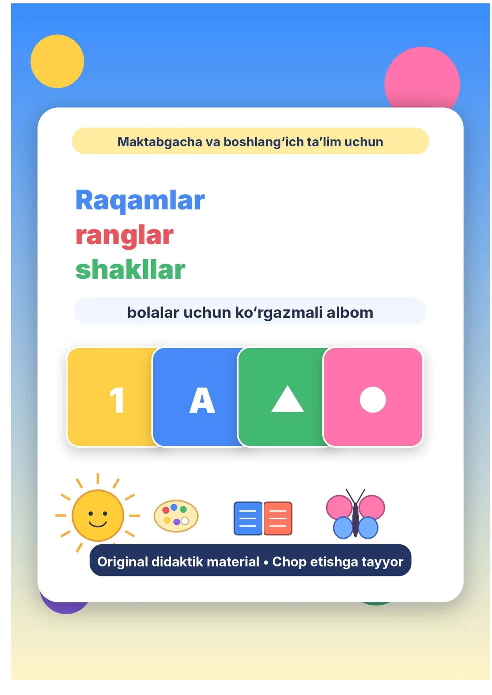 ranglar_shakllar_bolalar Raqamlar 1