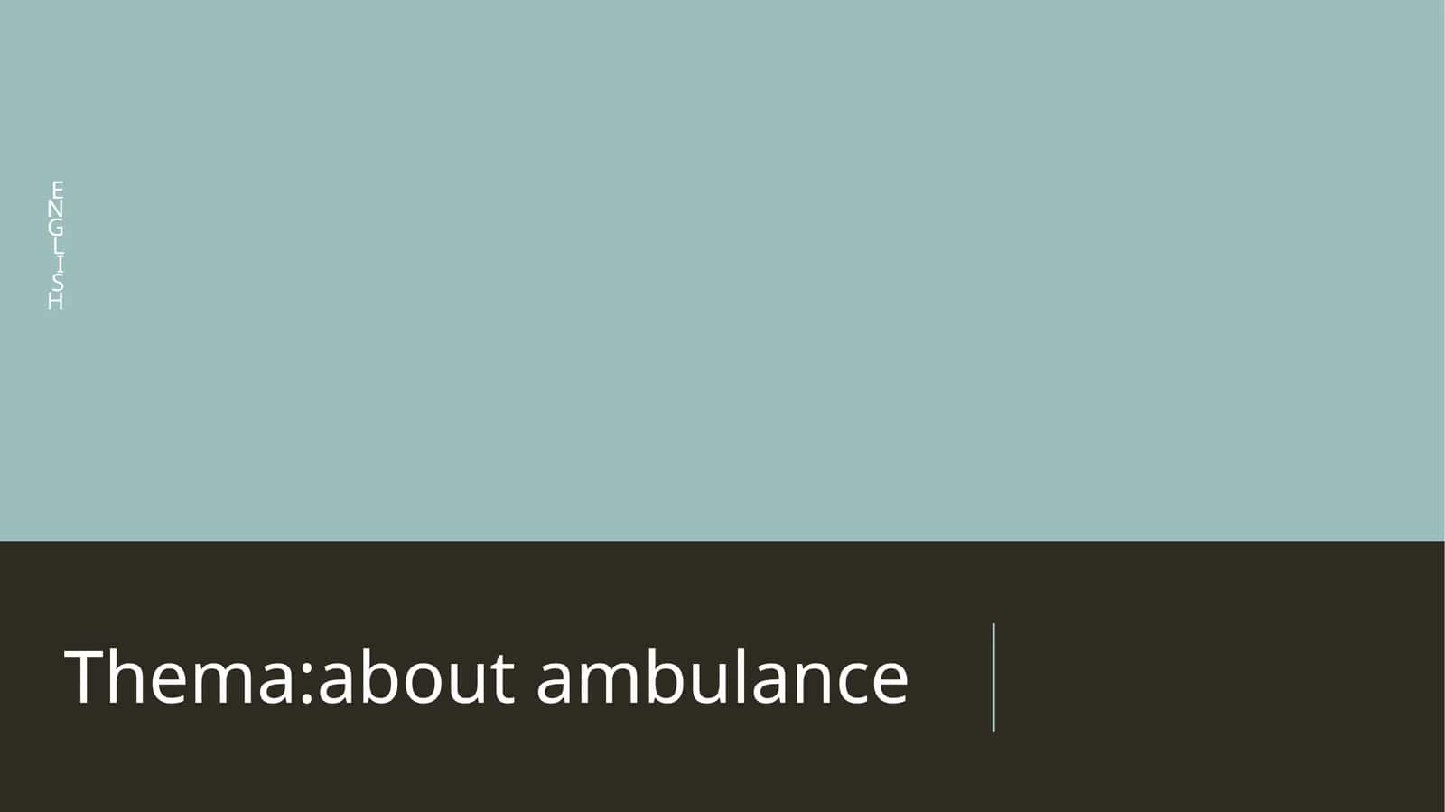 Thema:aboutambulance 1