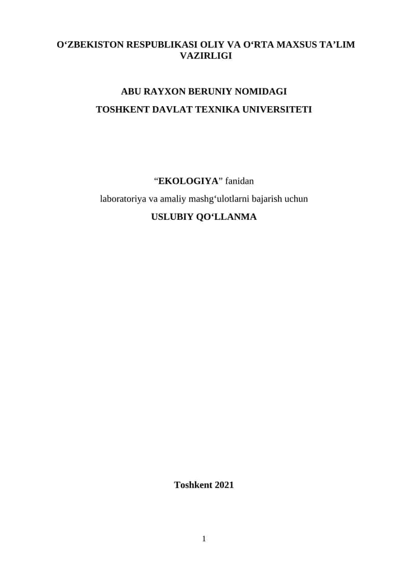 Uslubiy qo'llanma 1