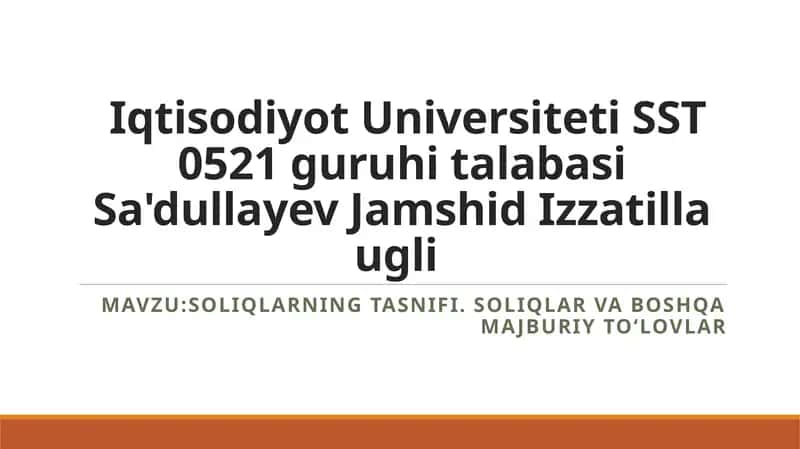 Soliqlar 1