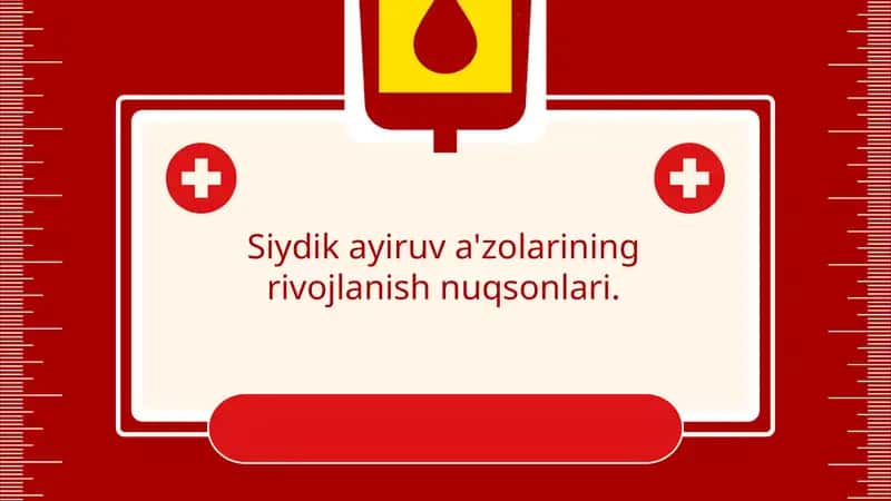 Siydik ayiruv a'zolarining rivojlanish nuqsonlari 1
