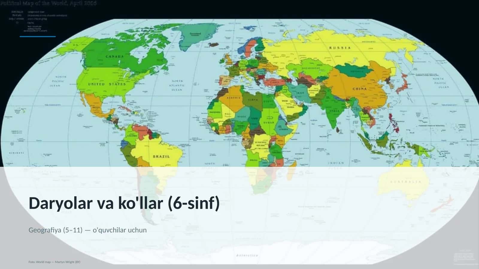 Daryolar va ko'llar (6-sinf) 1
