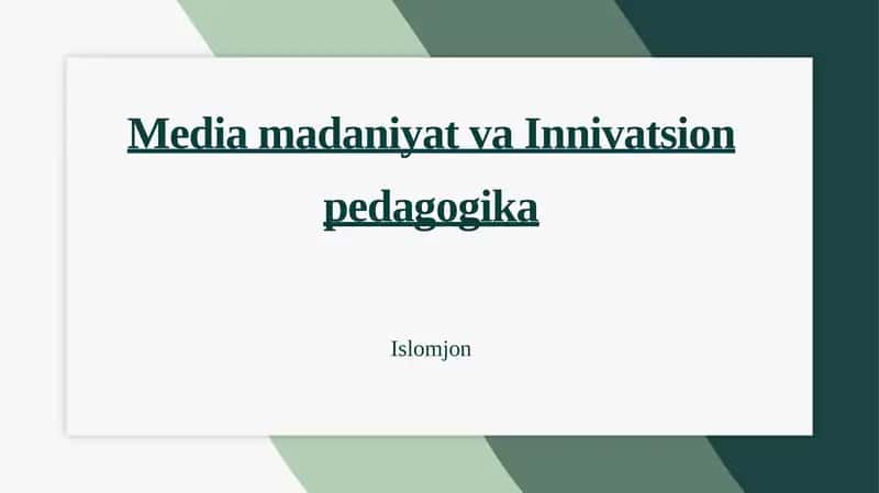 Seminar darslar uchun tayyor taqdimot 1