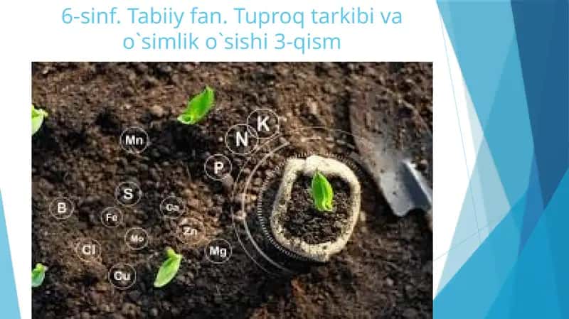 Tuproq tarkibining o'sishi 3-qism 1