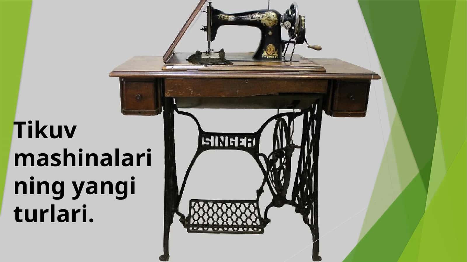 Tikuv mashinalarining yangi turlari 1