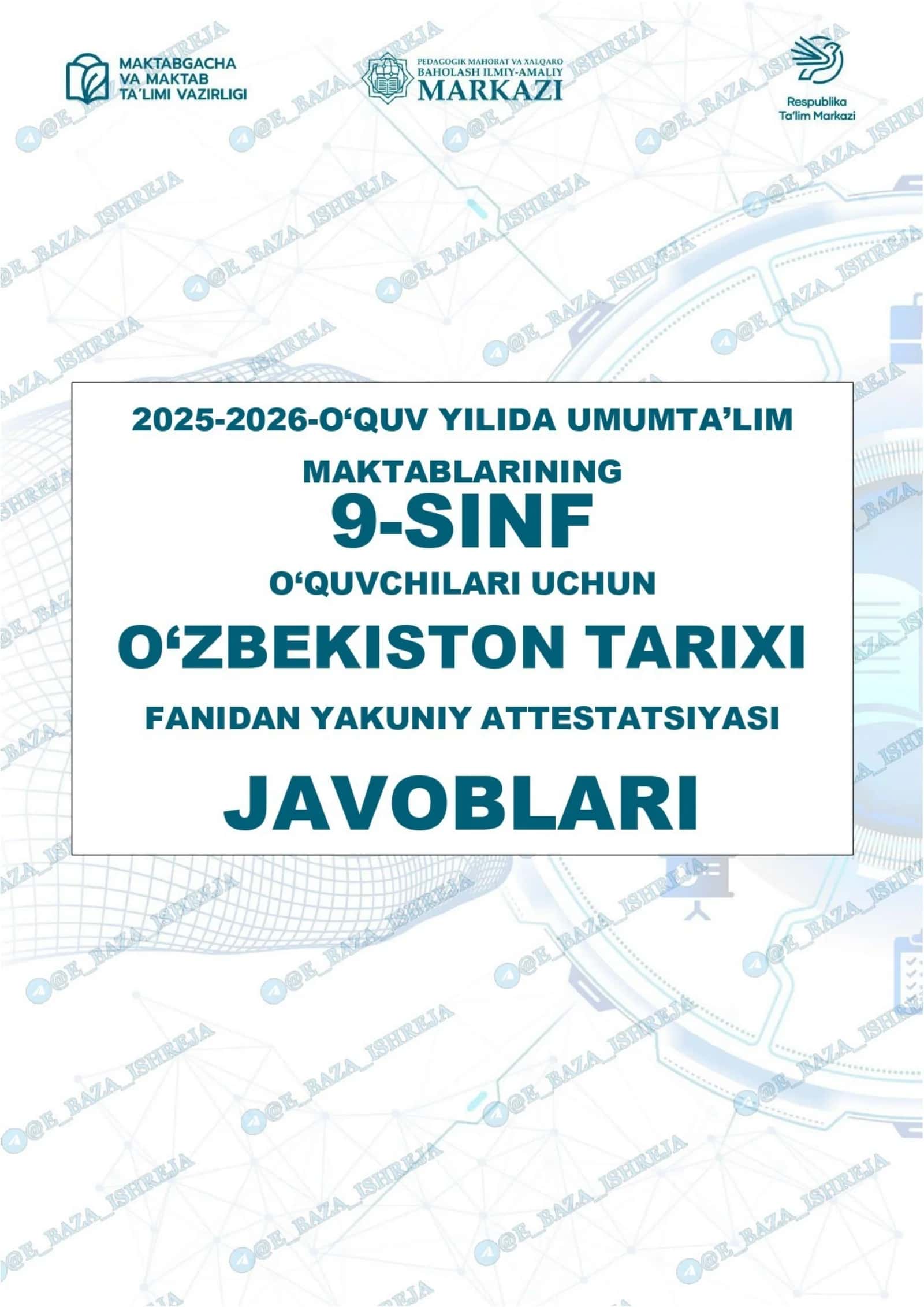 9-sinf O'zbekiston_tarixi_2025_2026_imtihon_javoblari 1