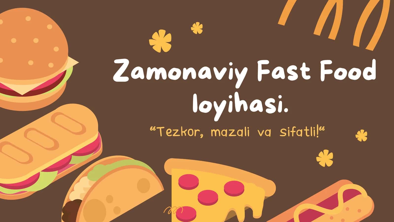 Zamonaviy Fast Food loyihasi 1