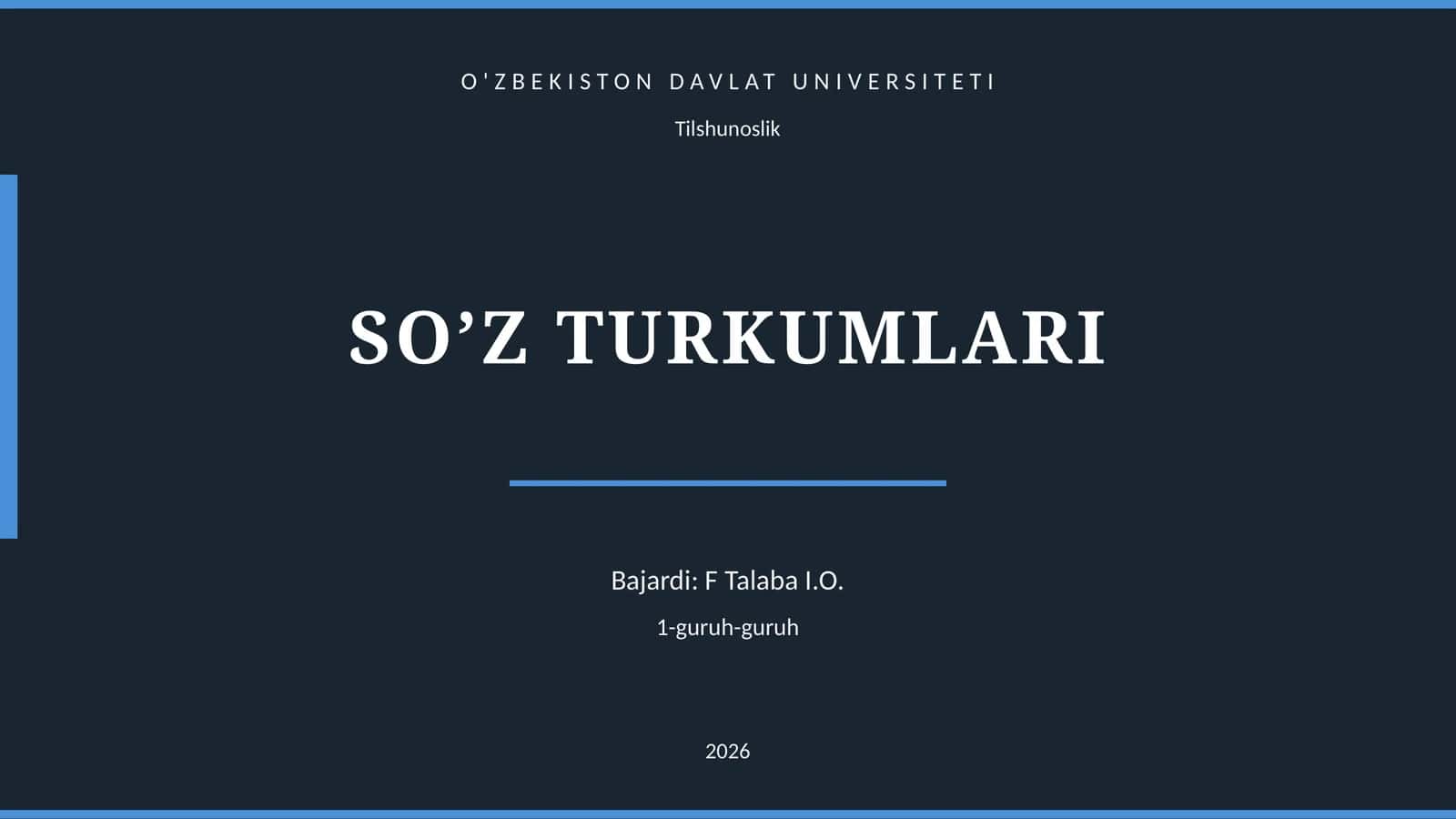 SO’Z TURKUMLARI 1