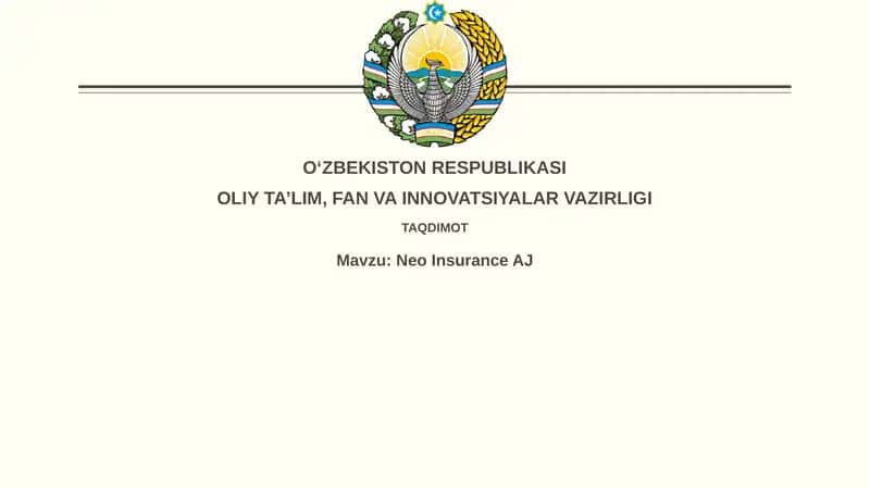 Neo sug'urta: Tarix va rivojlanish 1