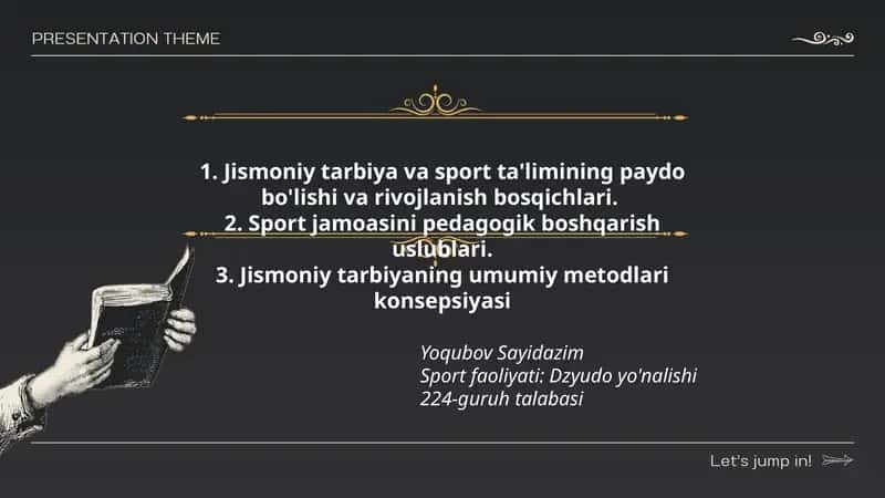 Jismoniy tarbiya va sport ta'limi 1