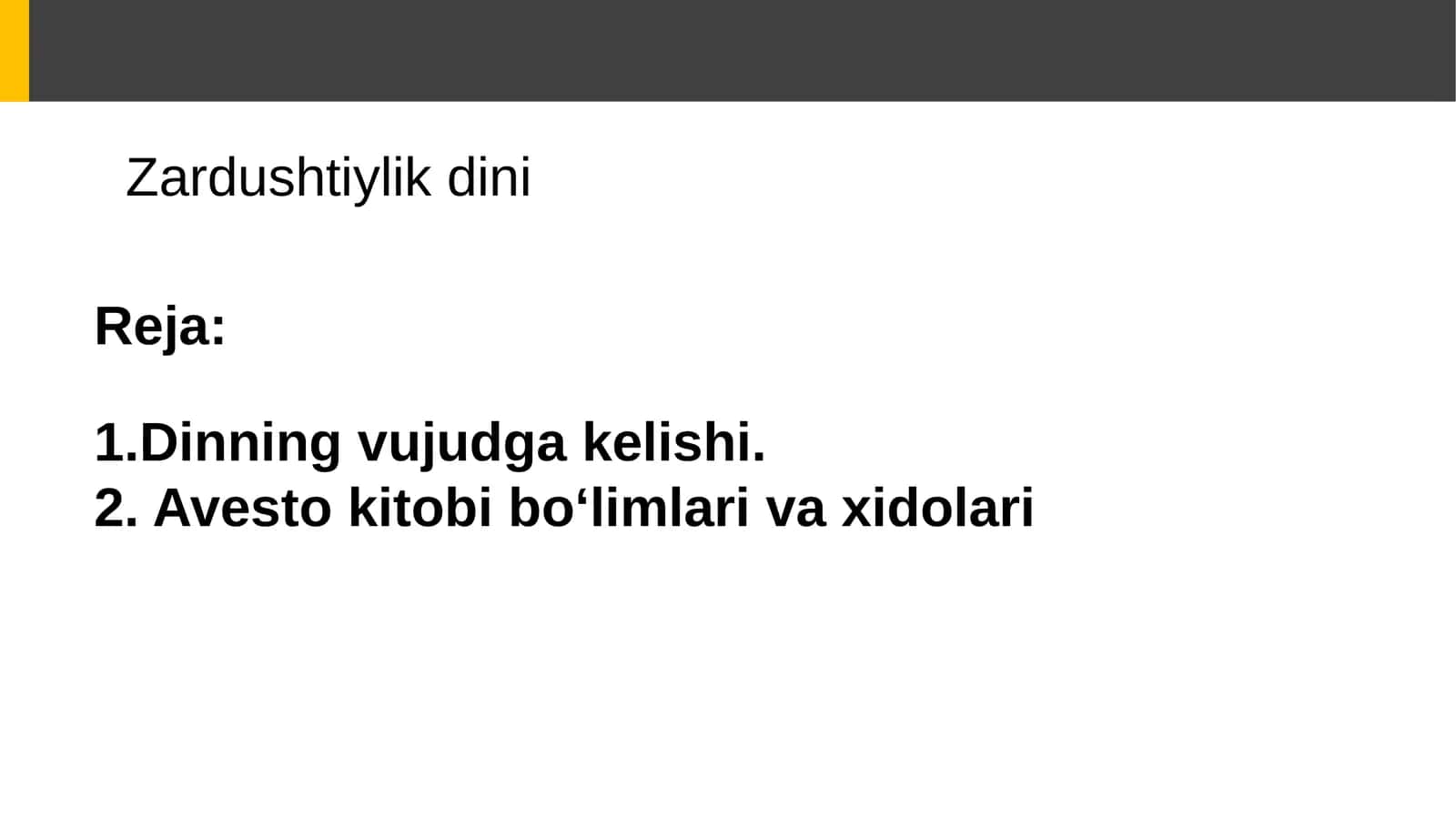 Zardushtiylik dini 1