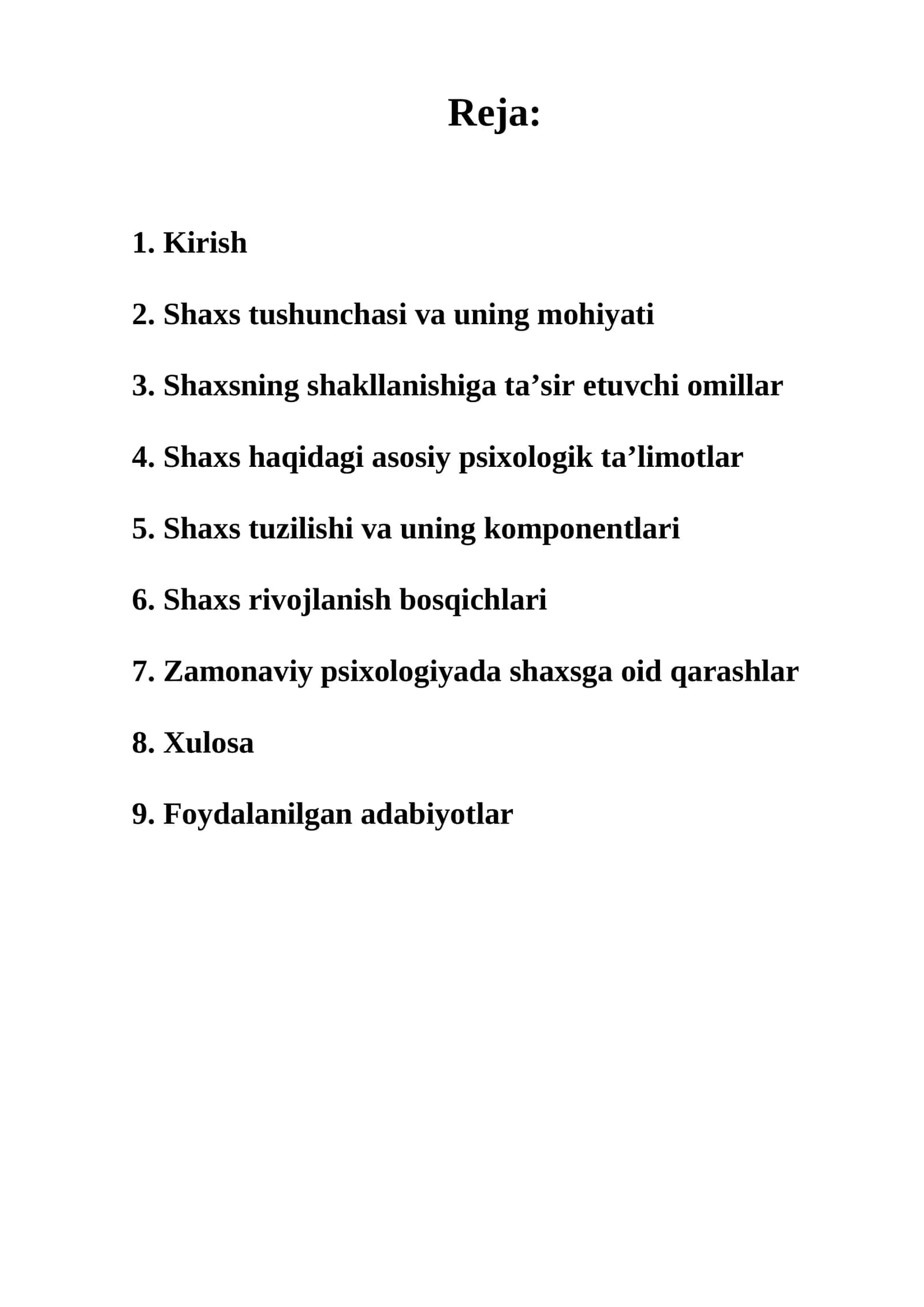 Shaxs tushunchasi va uning mohiyati 1