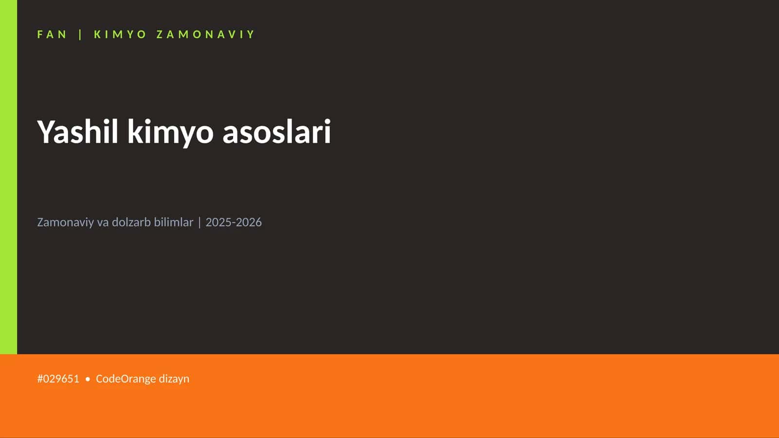 KIMYO ZAMONAVIY 1