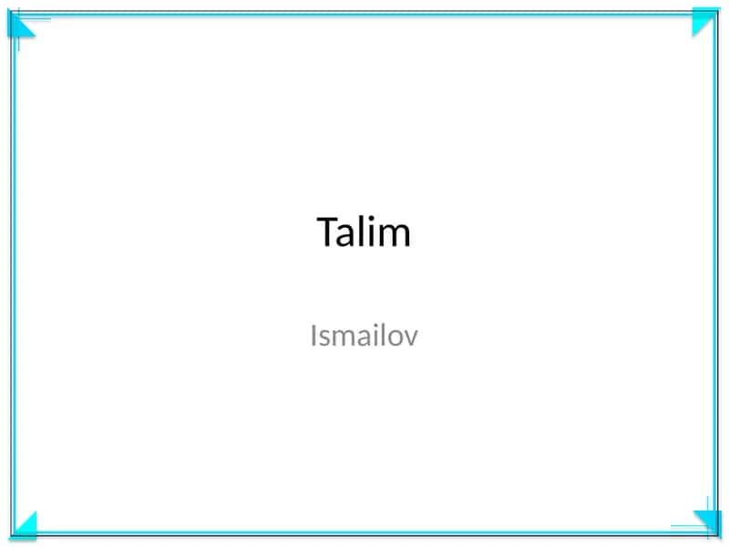 Oliy ma'lumot beruvchi o'quv yurti 1