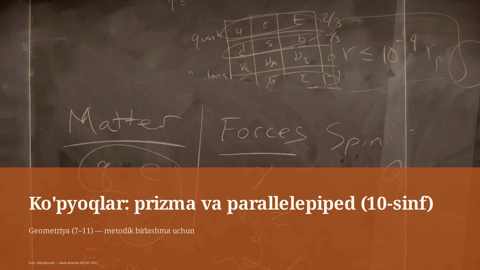 Ko'pyoqlar: prizma va parallelepiped (10-sinf) 1