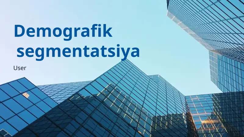 Demografik Segmentatsiya 1