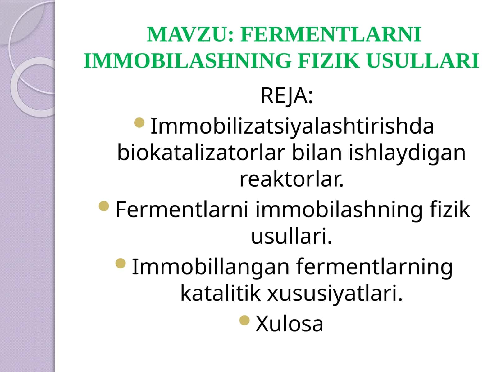 FERMENTLARNI IMMOBILASHNING FIZIK USULLARI 1