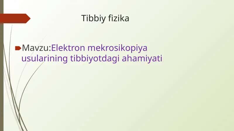 Elektron mekrosikopiya usularining tibbiyotdagi ahamiyati 1