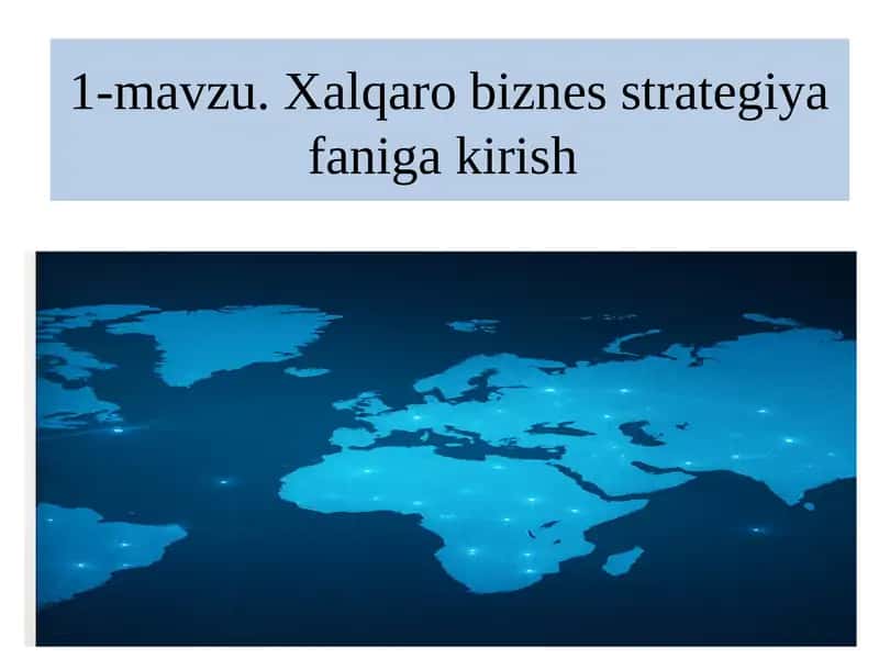 Xalqaro biznes 1