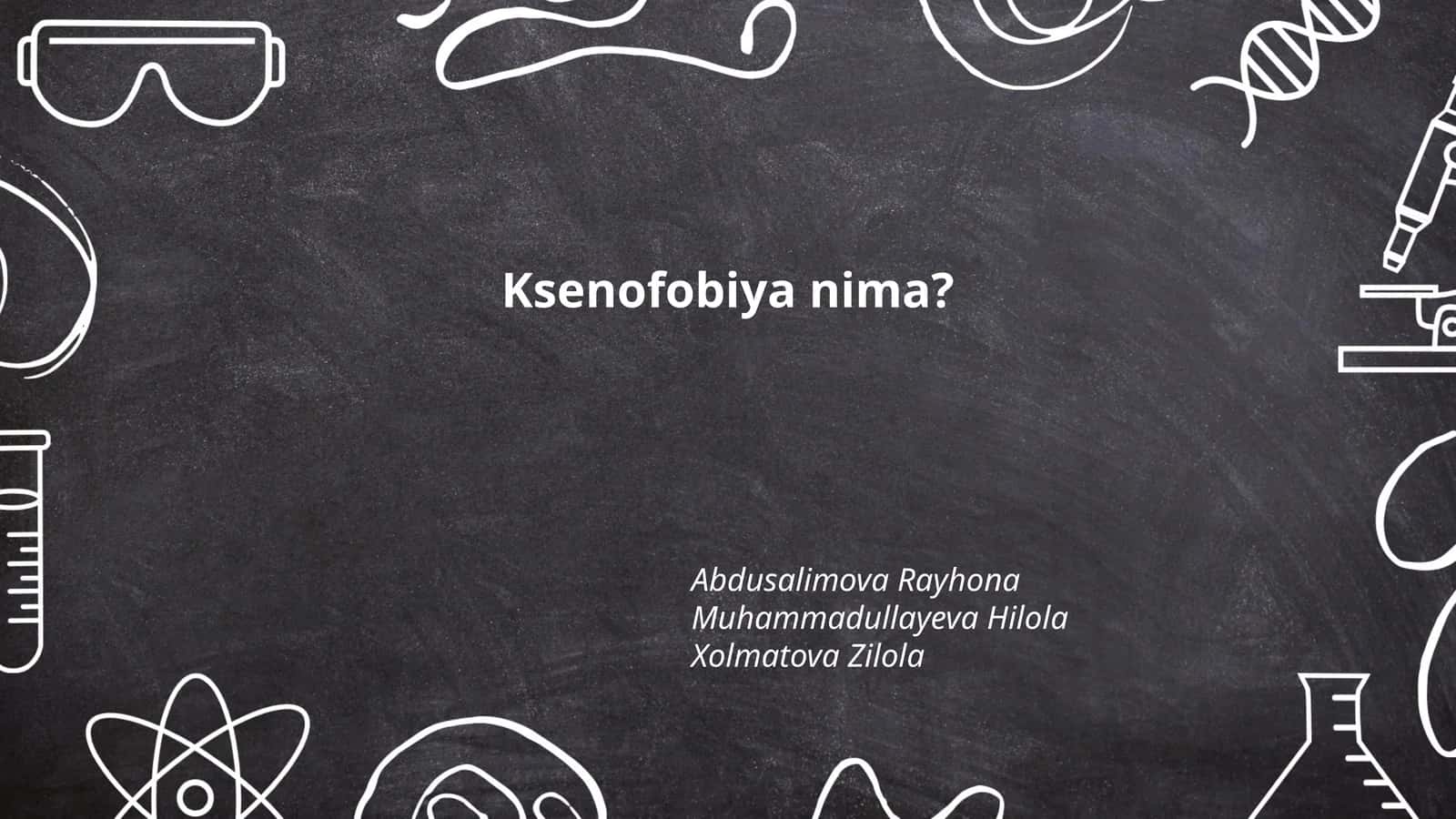 Ksenofobiya nima? 1