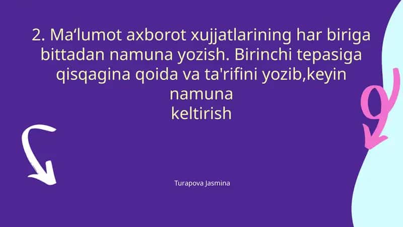 Ma‘lumot axborot xujjatlari 1
