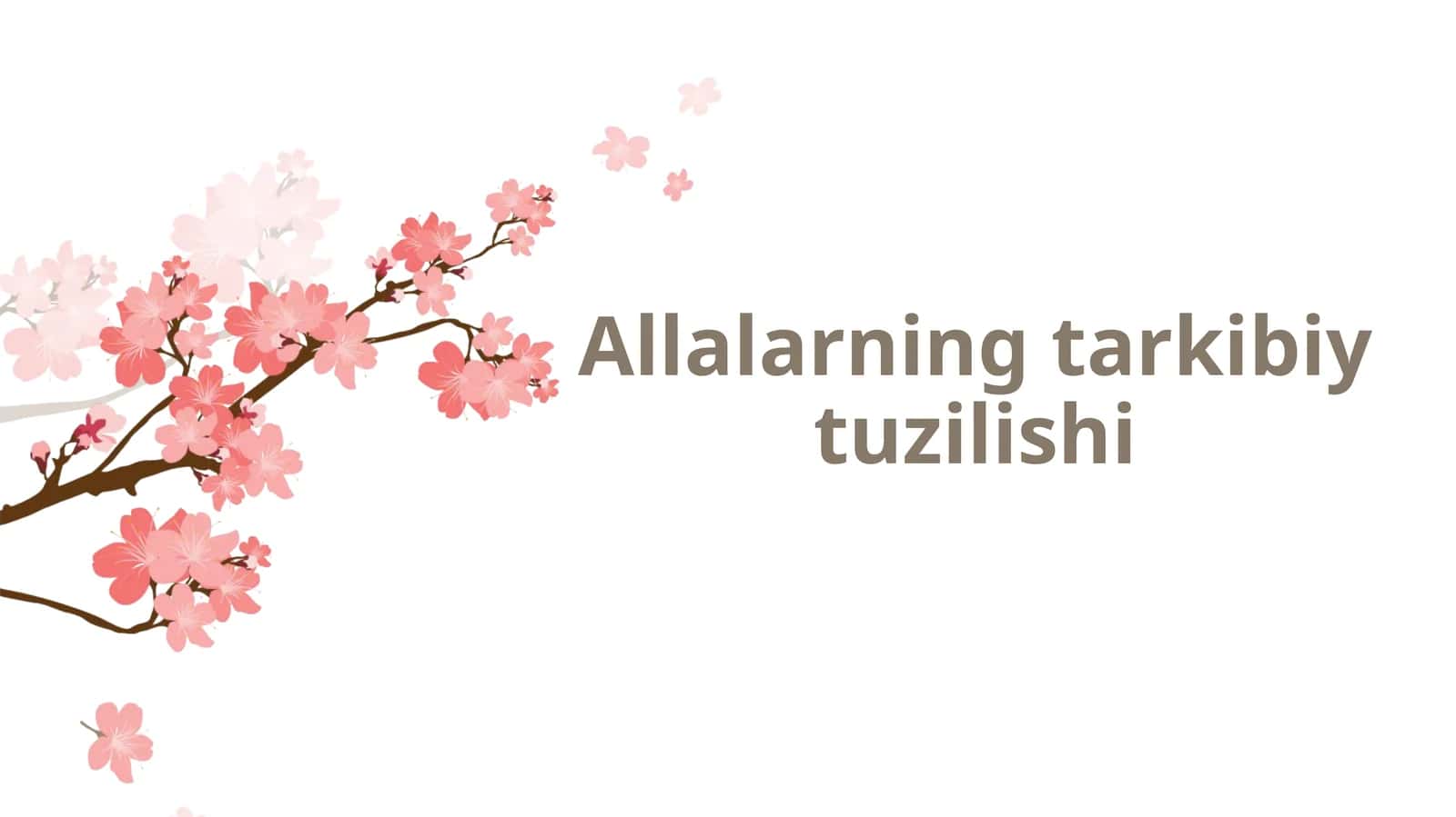 Allalarning tarkibiy tuzilishi 1