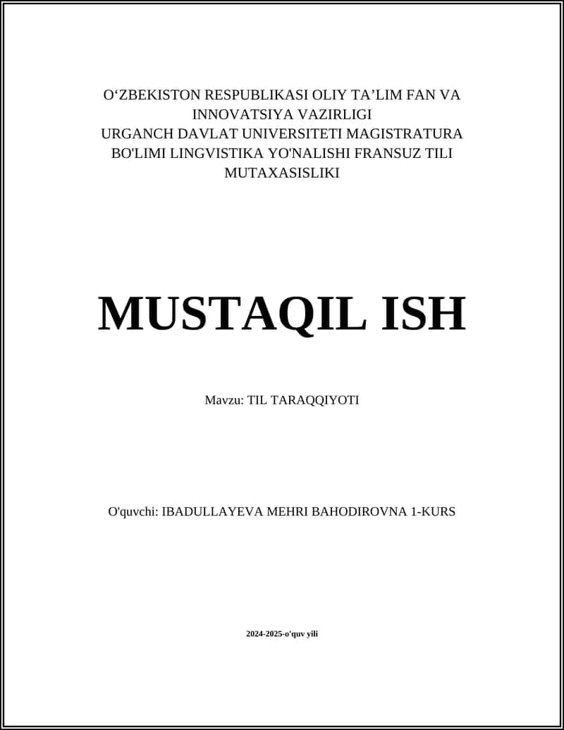 Ilmiy Taraqqiyot va Kashfiyotlar 1