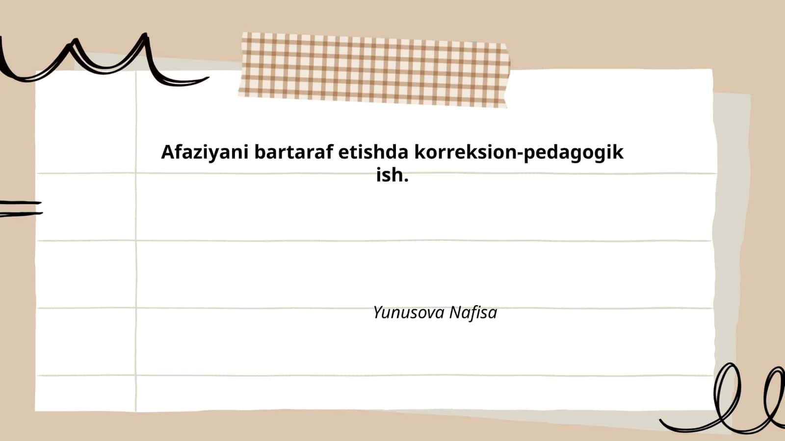 Afaziyani bartaraf etishda korreksion-pedagogik ish 1