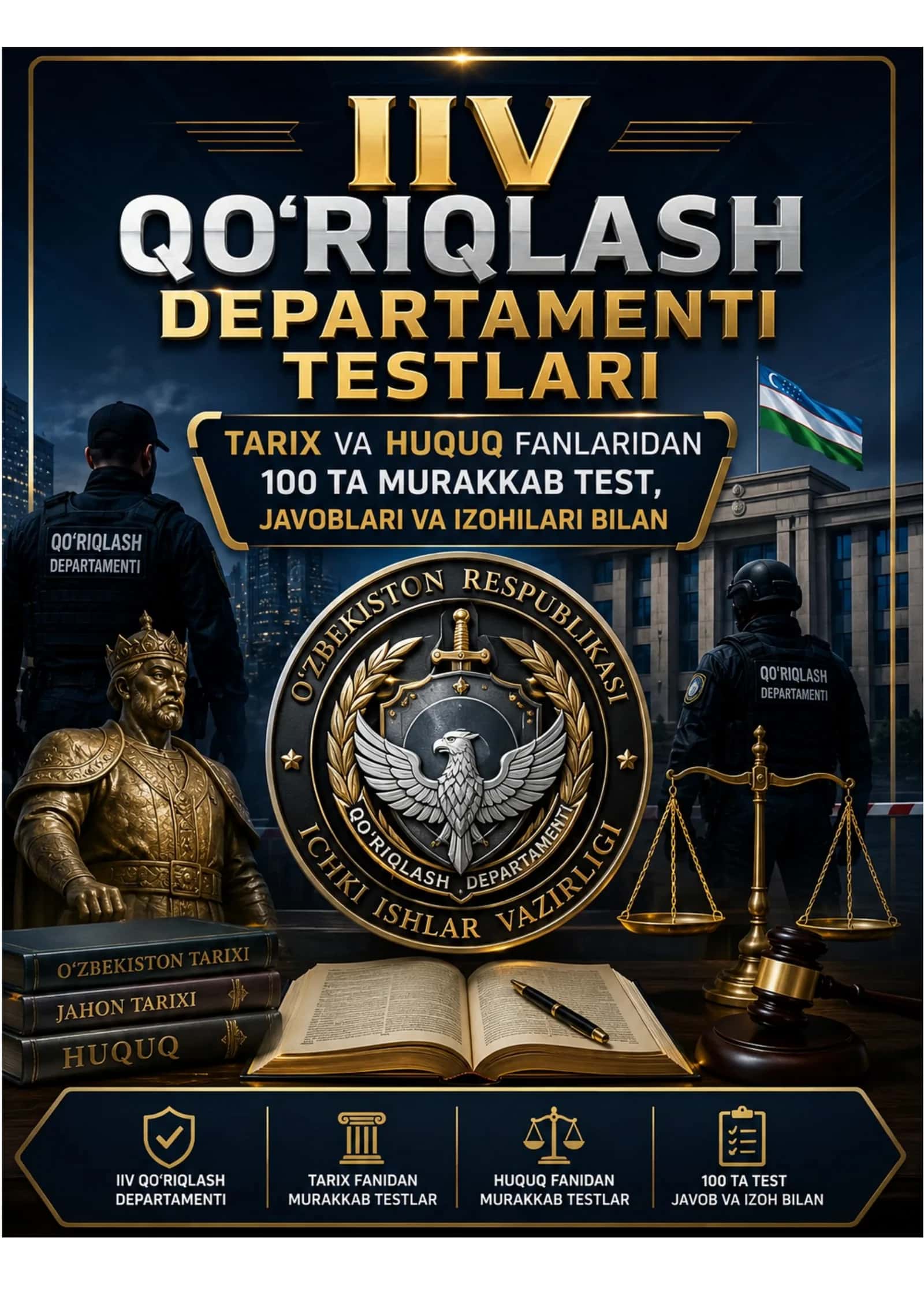 IIV QO'RIQLASH DEPARTAMENTI TESTLARI 1