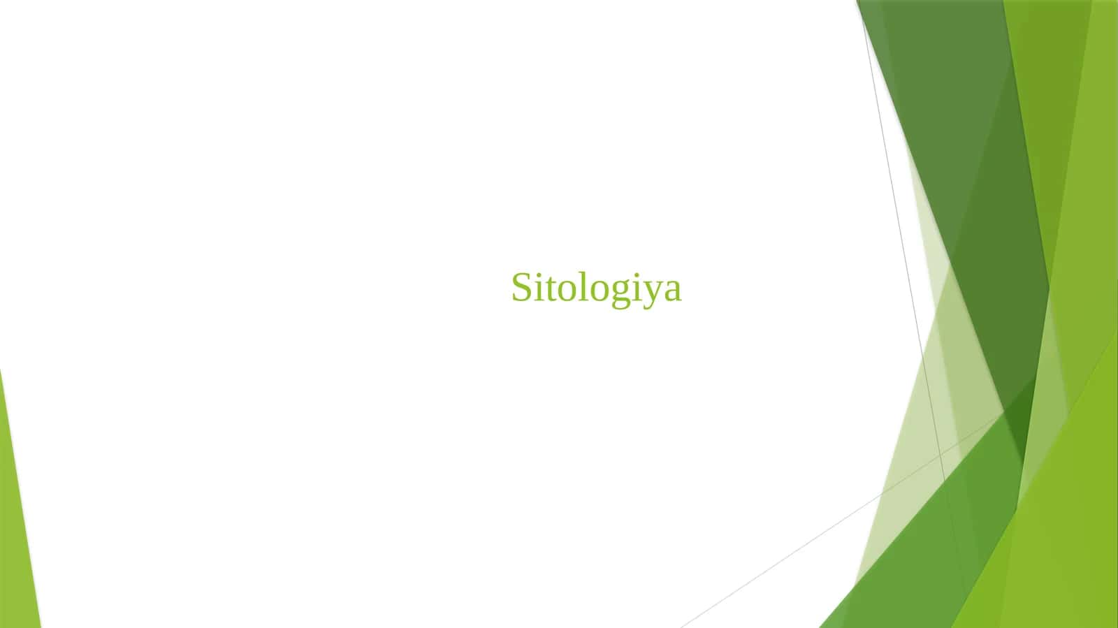 Sitologiya 1