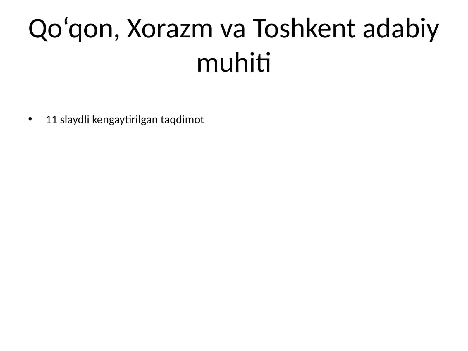 Qo‘qon, Xorazm va Toshkent adabiy muhiti 1