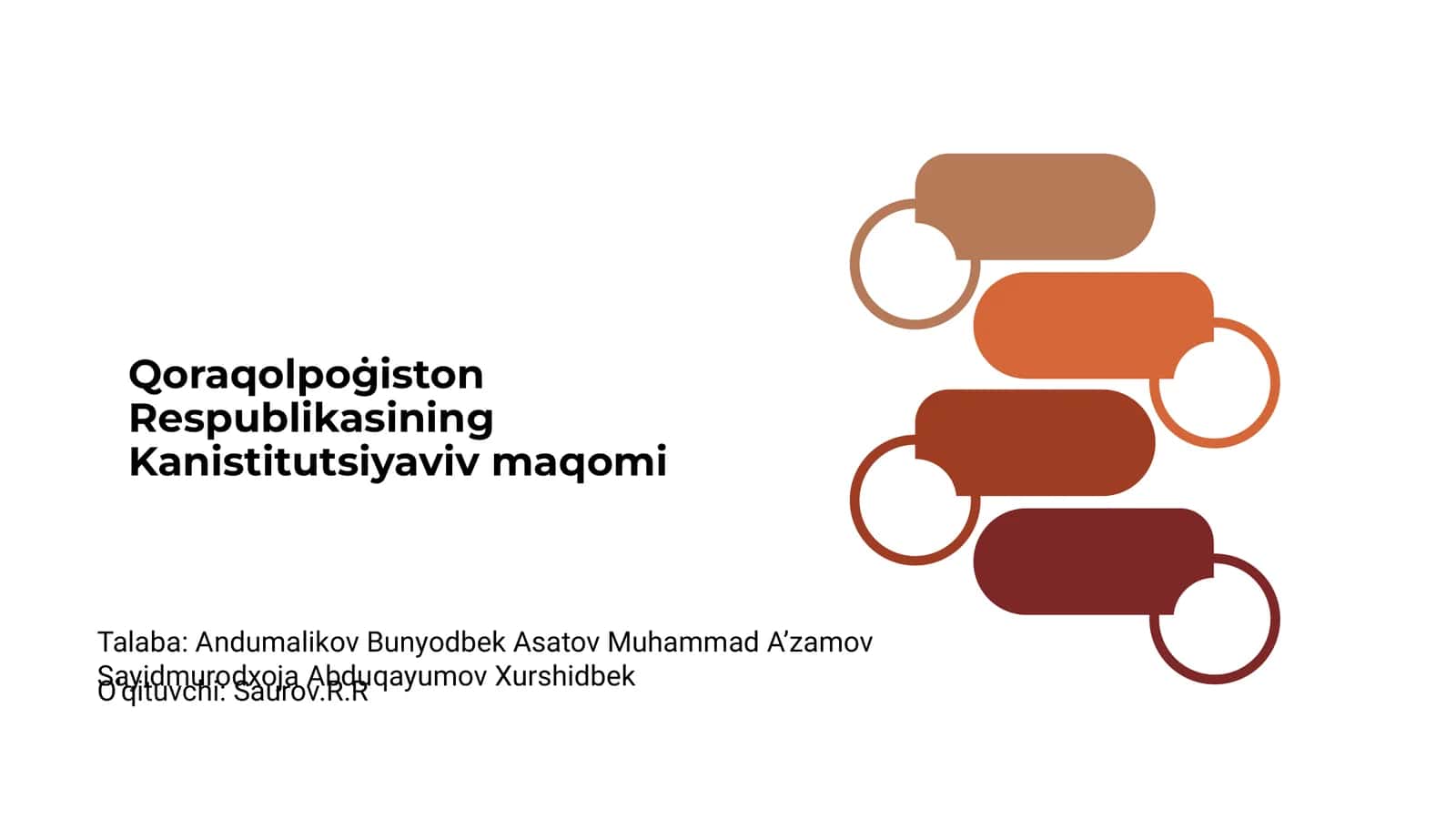 Qoraqolpoġiston Respublikasining Kanistitutsiyaviv maqomi 1
