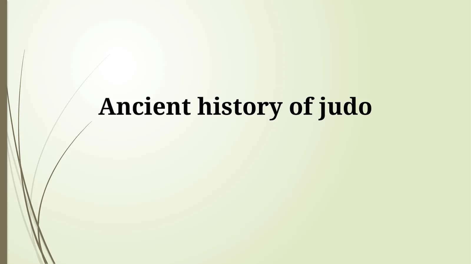 Judo Tarixi 1