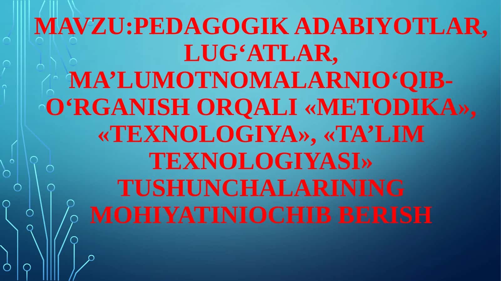 Pedagogika abiyotlar 1