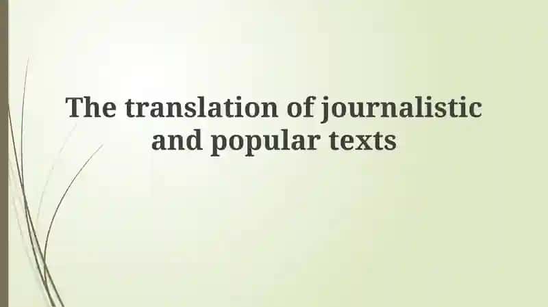 Understanding Journalistic and Popular Texts