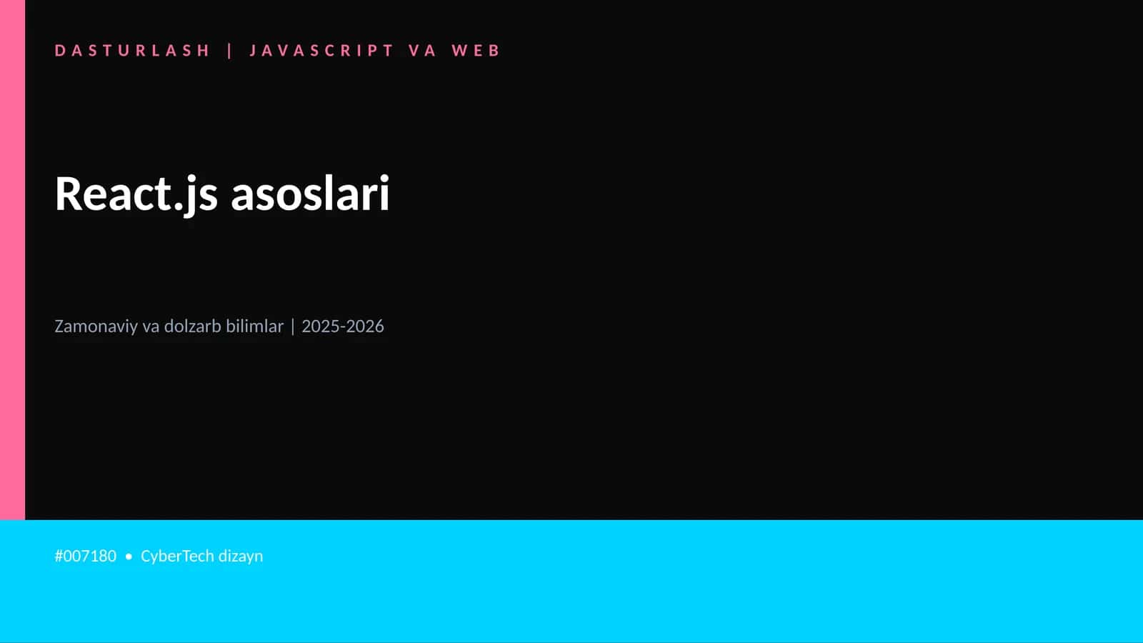React.js asoslari 1