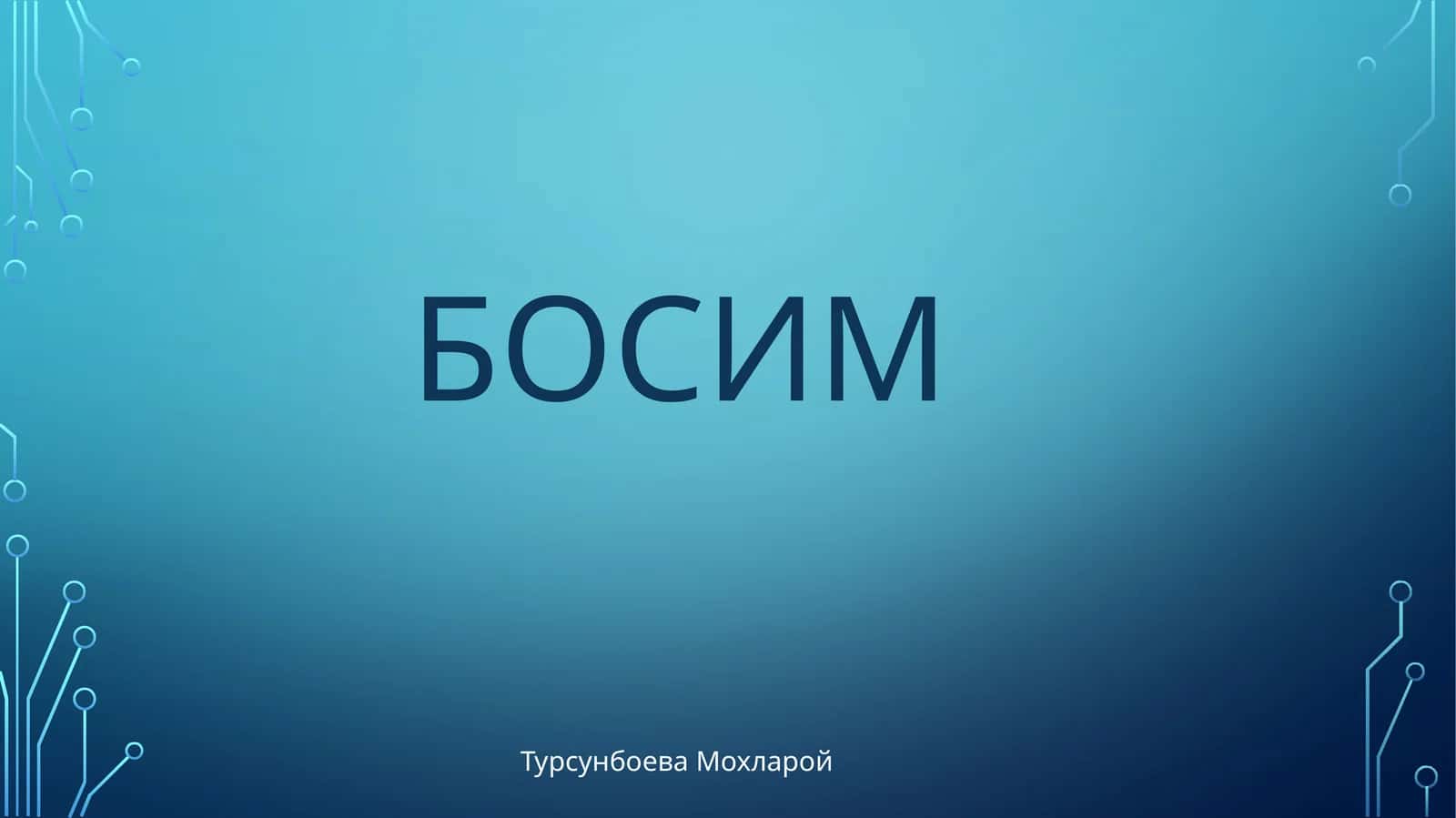 БОСИМ 1