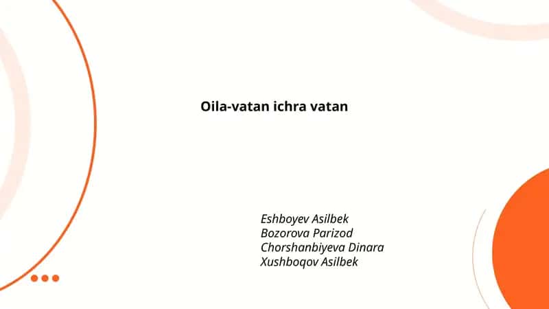 Oila va vatan: tushuncha va o‘zaro bog‘liqlik 1