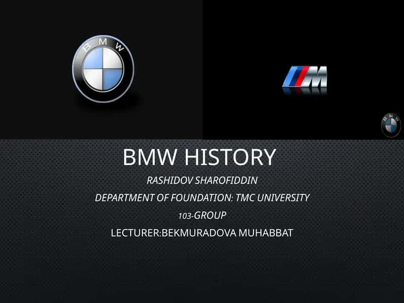 BMW History 1