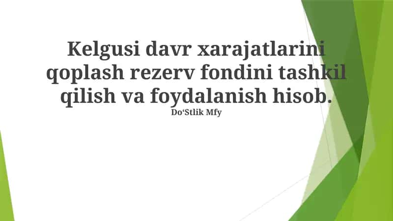 Do‘Stlik Mfy 1