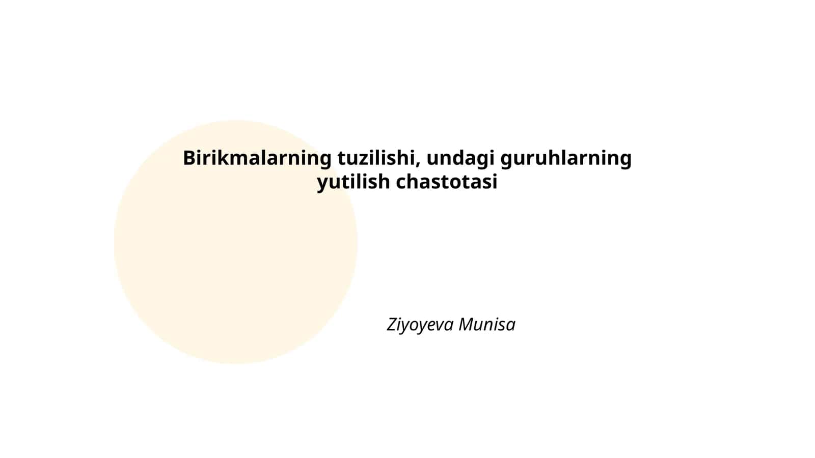 Birikmalarning tuzilishi, undagi guruhlarning yutilish chastotasi 1