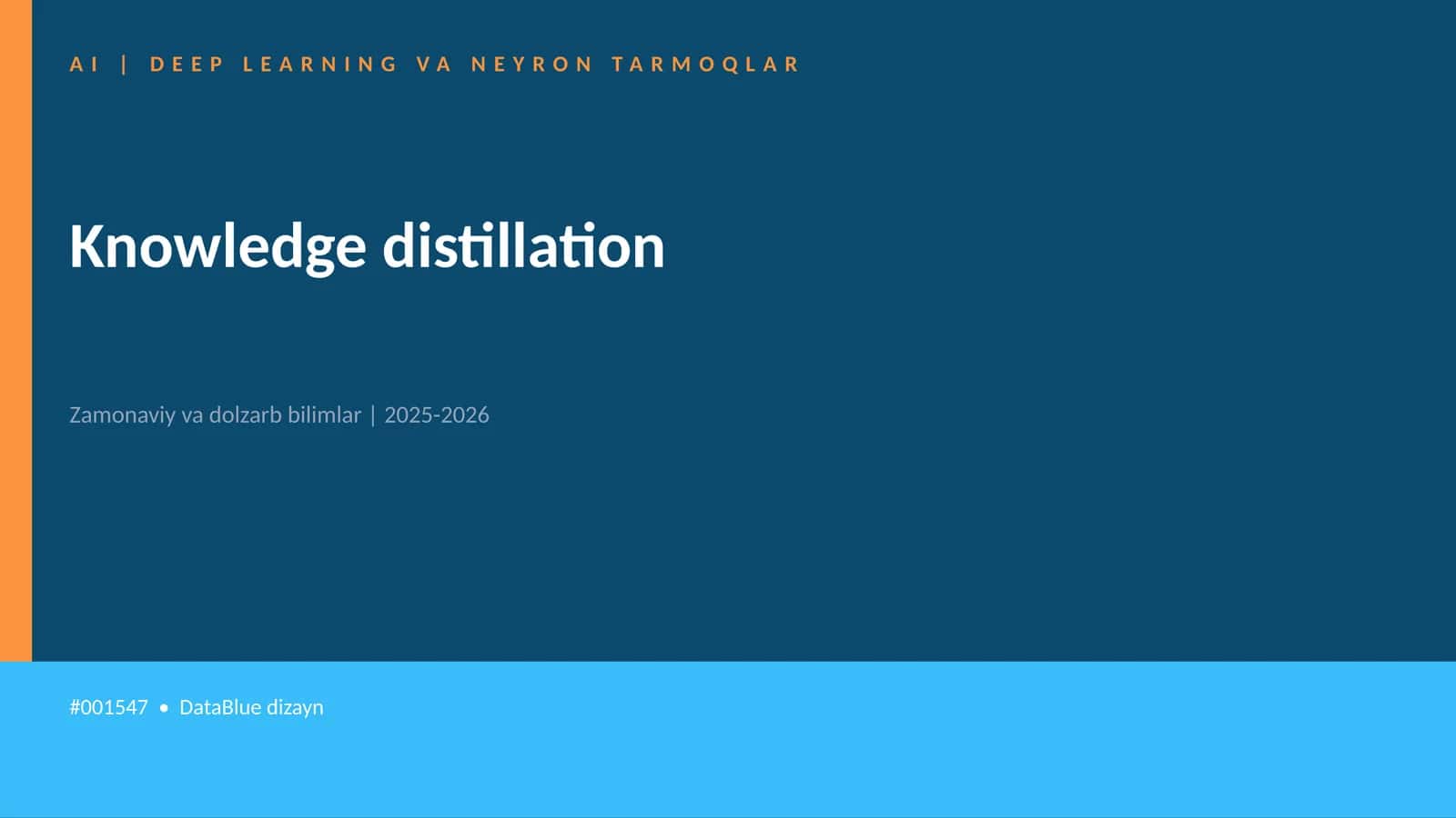 Knowledge distillation 1