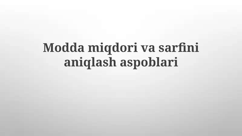 Ultratovush oqim o'lchagichlari 1