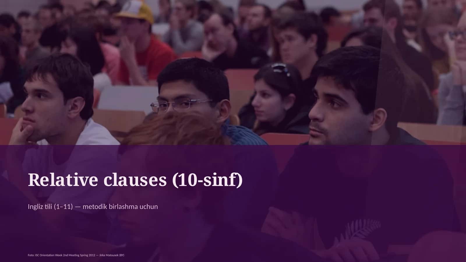 Relative clauses (10-sinf) 1