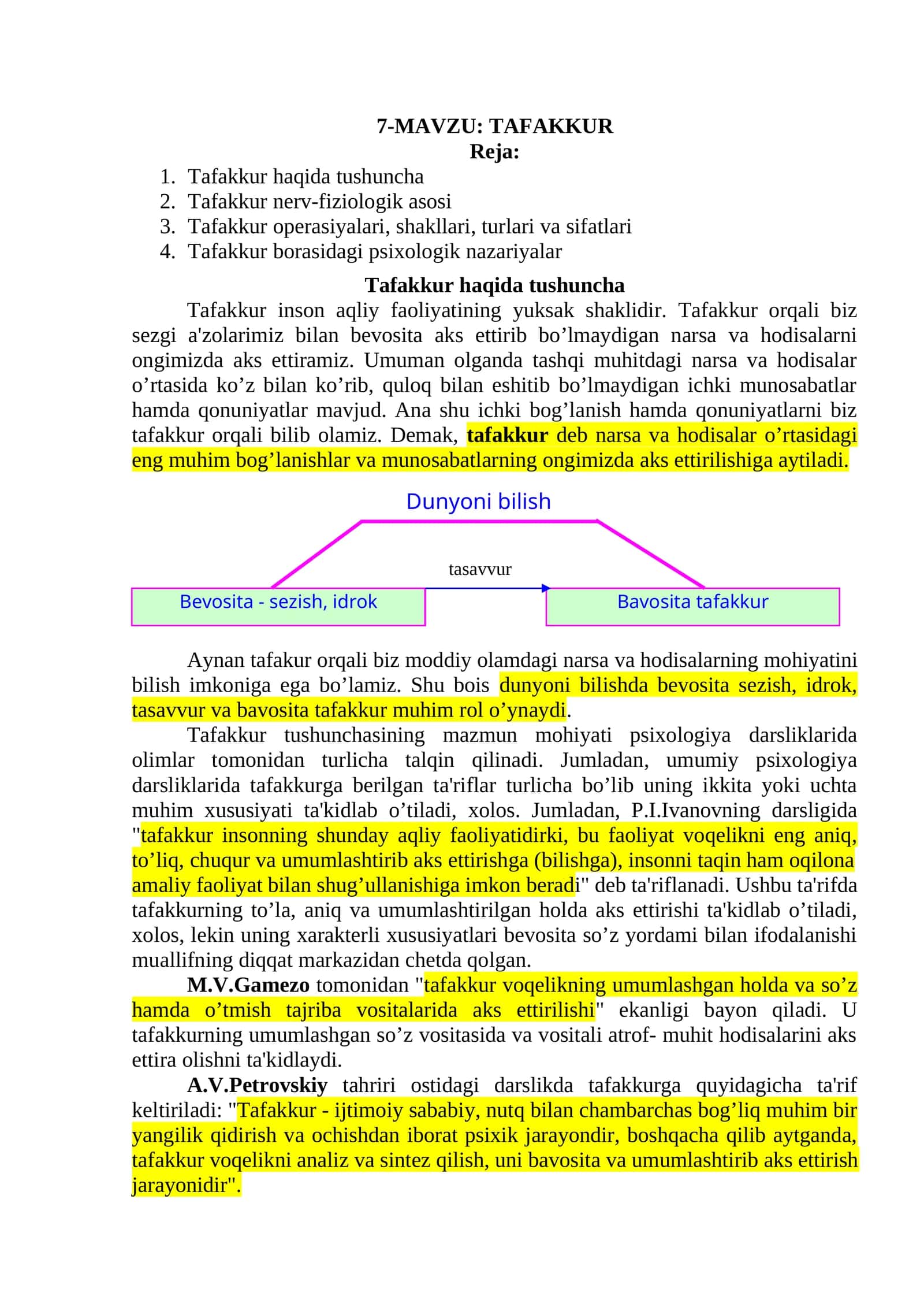 Tafakkur 1